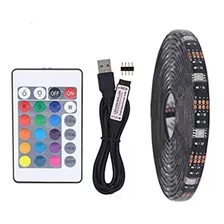 Tira Luces Rgb Con Control Remoto Multicolor 2mts Usb Led