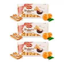 3 Biscoitos Folhado Sfogliatine Glaceado Italianos 200g Cada