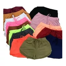 Kit 2 Shorts Feminino Canelado Moda Praia Piscina Promoção