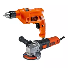 Combo Black + Decker Taladro + Amoladora Tm500 G720 Fs