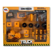 Truck Escavadeira Brinquedo Construção Infantil Paki Toys