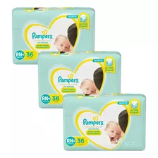 3 Packs Pampers Premium Care Rn + X 36 Unid.