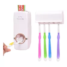 Dispensador De Pasta Dental Con Porta Cepillos Con Adhesivos