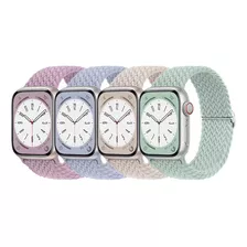 4pcs Para For Apple Watch Correa Tejida De Nailon Serie Se87