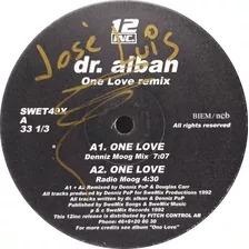 Vinilo Maxi - Dr Alban - One Love Remix 1992 Suecia