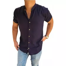 Camisa Cuello Mao | Neru | Chino Para Hombre | Algodon Lino