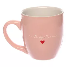 Caneca Porcelana L'amour Rosa 300ml Canc087/rs