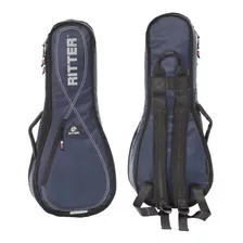 Funda De Ukulele Ritter Rgp2-u/brd Soprano Acolchada Bolsillo Externo Para Accesorios / Polyester Impermeable