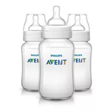 Biberones Philips Avent Anti-colic 3 Pzas De 11 Oz Color Transparentes Anticolico