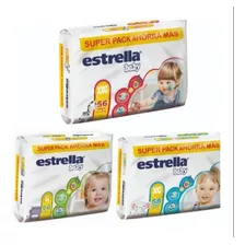 Pañales Estrella Superpack Ahorro Xg