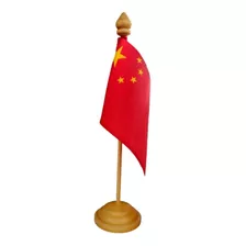 Bandeira Da China De Mesa - 19 Cm