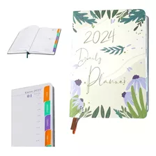 De Agenda Diaria 2024 Notebook Planeadora Y Pestañas