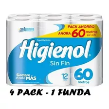 Higienol Sin Fin 12 Rollos X 60m - 1 Funda