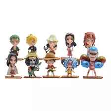 Figura Muñeco Gashapones De One Piece Colección X10u