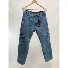 Jeans Cargo Hombre Mom Rígido Modelo Puebla Tsumeb Jeans