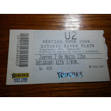 Entrada Recital U2 En Argentina - 2 Marzo 2006