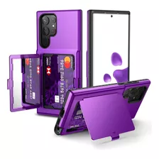 Funda Para Samsung Galaxy S22 Ultra - Violeta/ Tarjetero