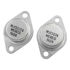 Transistores De Audio Mj15024 + Mj15025 To-3 Originales Nuev