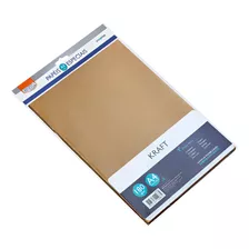 Papel Kraft A4 180gr 50 Folhas Marrom Cor Marrom-claro