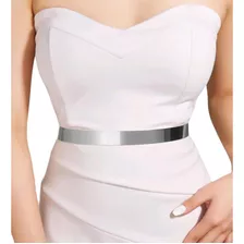 Cinturón Para Vestido De Mujer Plateado Para Novia O Fiesta