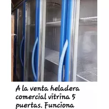 Heladera Vitrina Comercial Refrigerada Exhibidora 5 Puertas