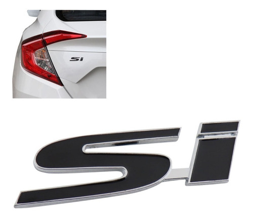 Logo Emblema Si Para Honda 9.9x2.7cm Foto 9