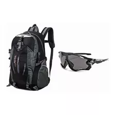 Mochila De Alpinismo Impermeável + Óculos Esportivo