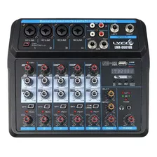 Mesa De Som Bluethooth Efeito Phantom Power 6 Canais Lyco