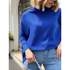 Max Blusa Feminina Gola Alta Modal De Frio Tendência Da Moda