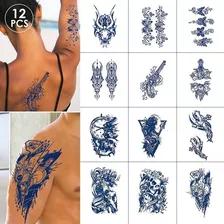 Tatuaje Impermeable Pack De 12 Uds Temporal Dura 2 Semanas
