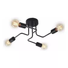 Lustre Sputnik Preto Moderno Plafon