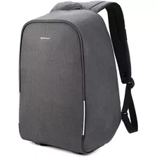 Mochila Impermeable Gris Para Laptop Hasta 17 Pulgadas