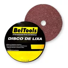 Kit C/ 25 Disco Lixa Ferro 7x7/8 G24 Beltools Quantidade De Cascalhos 24