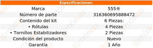 Rtulas + Cacahuates Estab P/toyota Tacoma 95 - 05 555 Foto 2