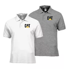 Kit 2 Camisa Gola Polo Caterpillar Malha Piquet Camiseta