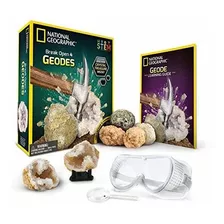 Kit Científico Break Open 4 Geodes De National Geographic