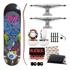 Skate Maple Profissional 8.0 Intruder 139mm + Moska 53+ Reds