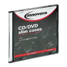 Innovera: Slim Cd Cases, Transparente, 50 Casos Por Pack : V