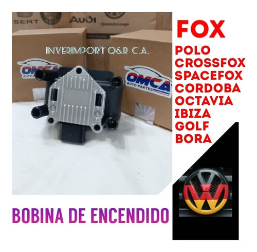 Bobina De Encendido Volkswagen Fox Bora Polo Octavia  Ibiza 