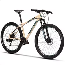 Bicicleta Mtb Sense One 2023 Freio Hidráulico 3x7v Shimano Tamanho Do Quadro M 17 (171~177 Cm) Cor Creme/acqua