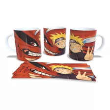 Caneca - Porcelana - Naruto Shippuden - Naruto E Kurama 