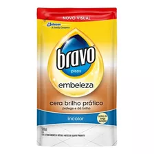 Cera Líquida Incolor Classic Brilho Natural Sachê 500ml Bravo