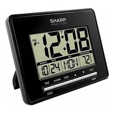 Sharp Atomic Desktop Clock Auto Set Digital Alarm Clock