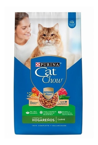 Alimento Cat Chow Defense Plus Hogareños Para Gato Adulto Sabor Mix En Bolsa De 8kg