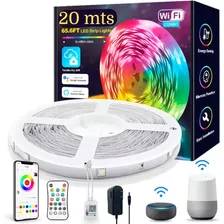 Tira Luces Led Wifi Rgb 20 Metros Ritmo Google Home / Alexa 