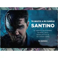 20 Invitación Venom Cumpleaños Marvel Spiderman