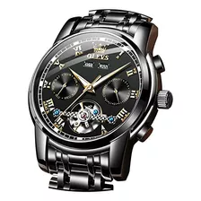 Relojes Para Hombre Relojes Negros De Lujo Reloj Esqueleto P