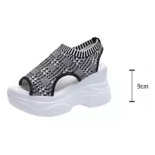 Sandalias De Tacón Talla Grand Para Mujer Gris X1