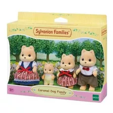 Família Dos Cachorros Caramelos Sylvanian - 4 Peças