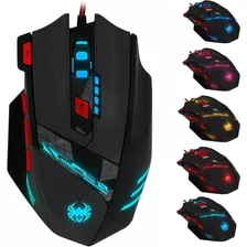 Mouse De Alta Precision Zelotes T90 Para Juegos Cable Usb